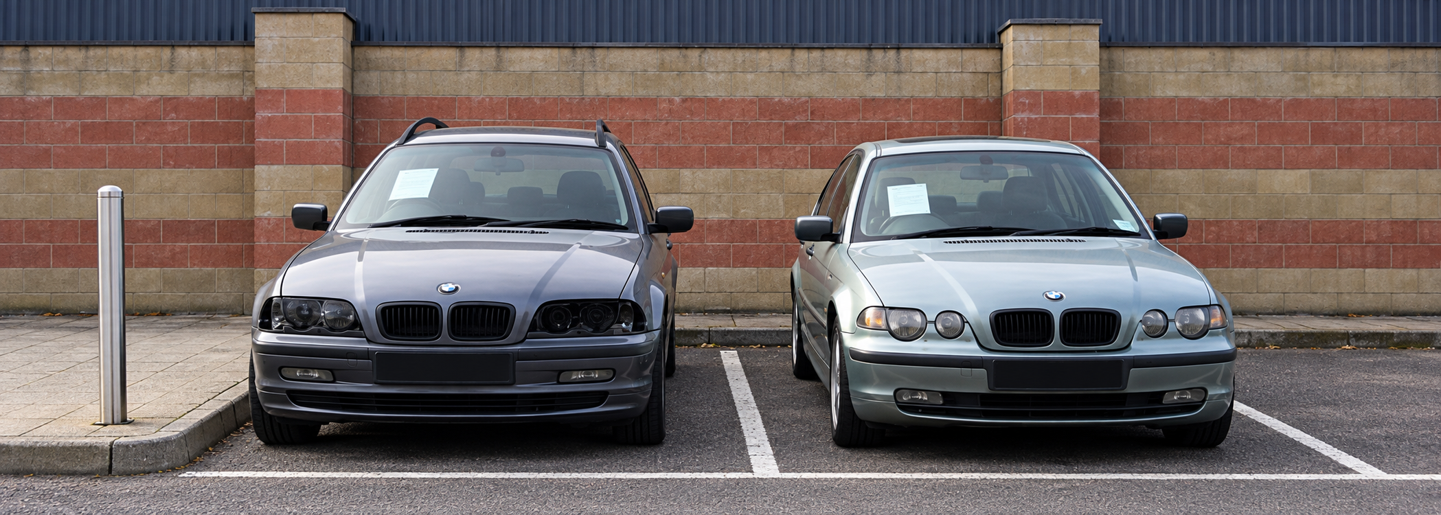 Multiple vehicles on commercial private land